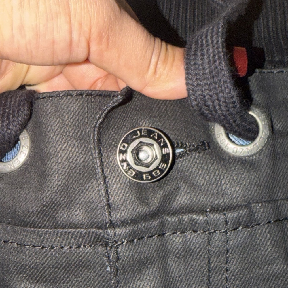 Enzo Mens Jeans 686 Pants Black Size 48 Joggers With Pockets - Picture 4 of 11